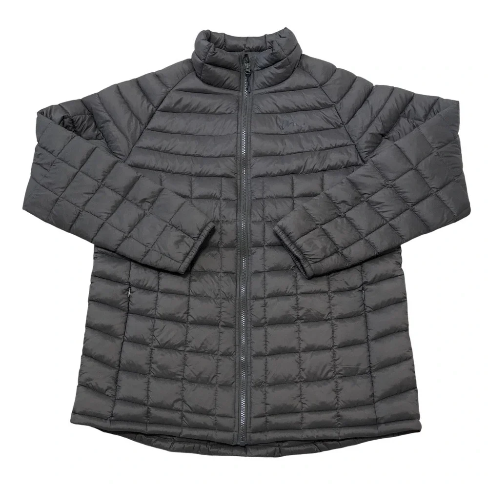 Imperial Motion Mens Large Puffer Jacket Charcoal Grey Quilted Full Zip
